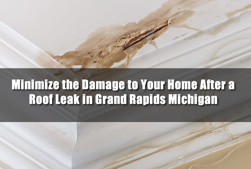 Minimize the Damage to Your Home After a Roof Leak in Grand Rapids Michigan